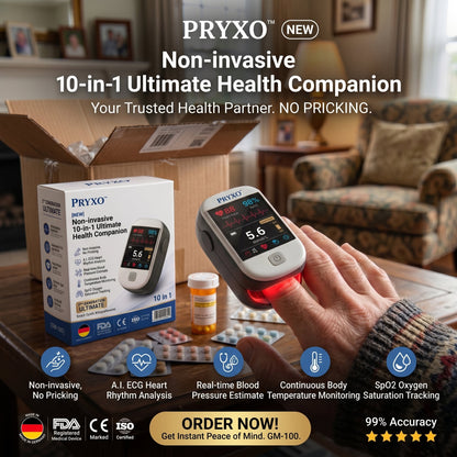 2026 Pryxo™ second generation 10-in-1 smart blood medical instrument / 10 health reports - No-Prick