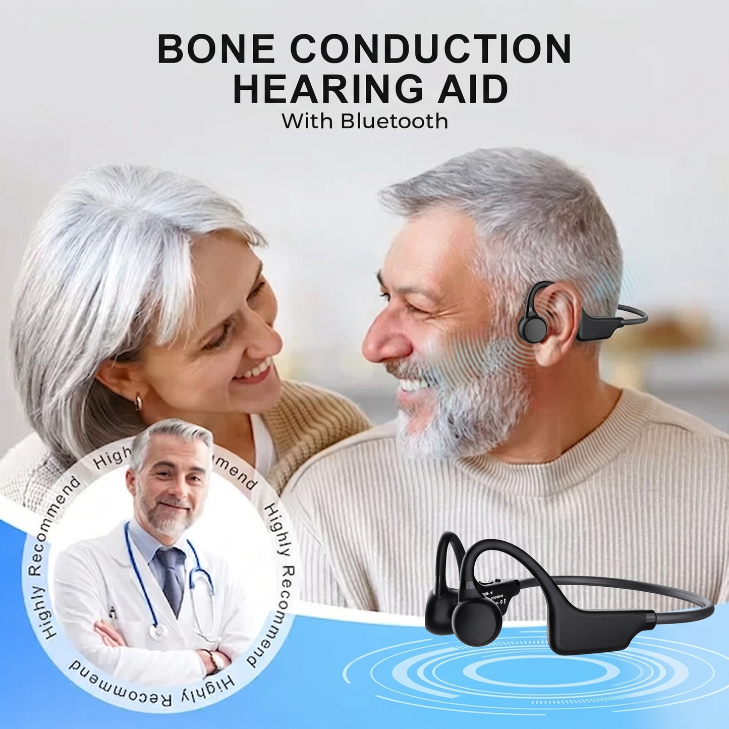 🏆🔥Final 3 Hours: 80% OFF 🔥 Pryxo Smart Bluetooth Bone Conduction Hearing Aid